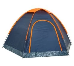 CampFeuer Zelt HexOne Für 4 Personen | Orange / Blau | 3000 Mm Wassersäule -Camping Store 1011 hexagonzelt bild1 2000px 1280x1280