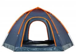 CampFeuer Zelt HexOne Für 4 Personen | Orange / Blau | 3000 Mm Wassersäule -Camping Store 1011 hexagonzelt bild3 2000px 1280x1280