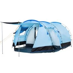 CampFeuer Zelt Super+ Für 4 Personen | Blau / Schwarz | 3000 Mm Wassersäule -Camping Store 1018 3 tunnelzelt bild3 2000px 1280x1280