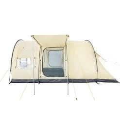 CampFeuer Tunnelzelt "TunnelX" | Creme / Grau | Familienzelt 5000 Mm -Camping Store 1050 4 tunnelzelt bild3 big 1280x1280