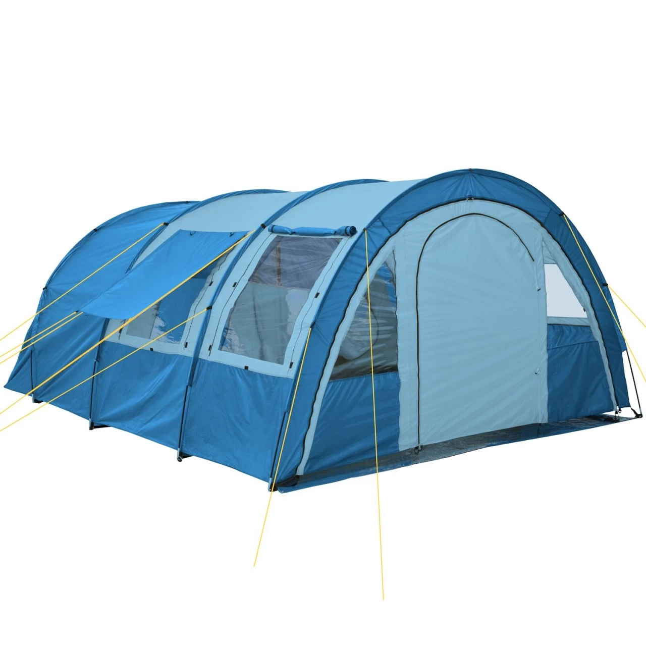 CampFeuer Zelt Multi Für 4 Personen | Blau / Hellbau | 5000 Mm Wassersäule 6 CampFeuer Zelt Multi Für 4 Personen | Blau / Hellbau | 5000 Mm Wassersäule – Bild 4