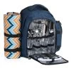 CampFeuer Picknickrucksack 32-teilig, Picknickset Für 4 Personen, Blau Meliert, Freizeitrucksack -Camping Store BAG7E Picknickrucksack Bild1 2000px 1280x1280