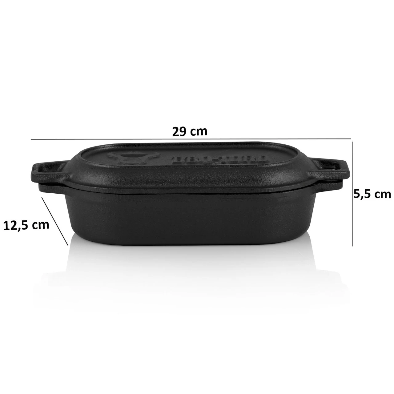 BBQ-Toro Gusseisen Bräter | 1 Liter | Bereits Eingebrannt | Dutch Oven, Gusstopf 5 BBQ-Toro Gusseisen Bräter | 1 Liter | Bereits Eingebrannt | Dutch Oven, Gusstopf – Bild 3