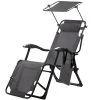 CampFeuer Sonnenliege Mit Dach, Anthrazit, Alu Campingliege Mit Arm Massagerollen, Gartenliege -Camping Store CALI14A Campingliege Bild1 2000px 1280x1280