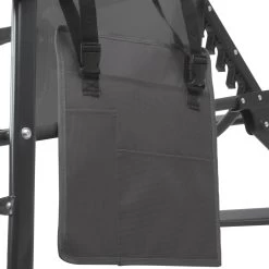 CampFeuer Sonnenliege Mit Dach, Anthrazit, Alu Campingliege Mit Arm Massagerollen, Gartenliege -Camping Store CALI14A Campingliege Bild5 2000px 1280x1280