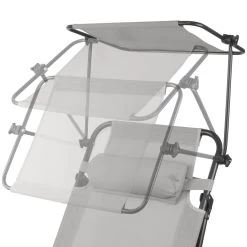 CampFeuer Sonnenliege Mit Dach, Grau, Alu Campingliege Mit Arm Massagerollen, Gartenliege Sonnendach 13 CampFeuer Sonnenliege Mit Dach, Grau, Alu Campingliege Mit Arm Massagerollen, Gartenliege Sonnendach -Camping Store CALI14G Campingliege Bild7 2000px v2 1280x1280