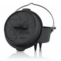 BBQ-Toro Dutch Oven DO1P, 1,8 L Premium Gusseisen Kochtopf, Gusstopf
