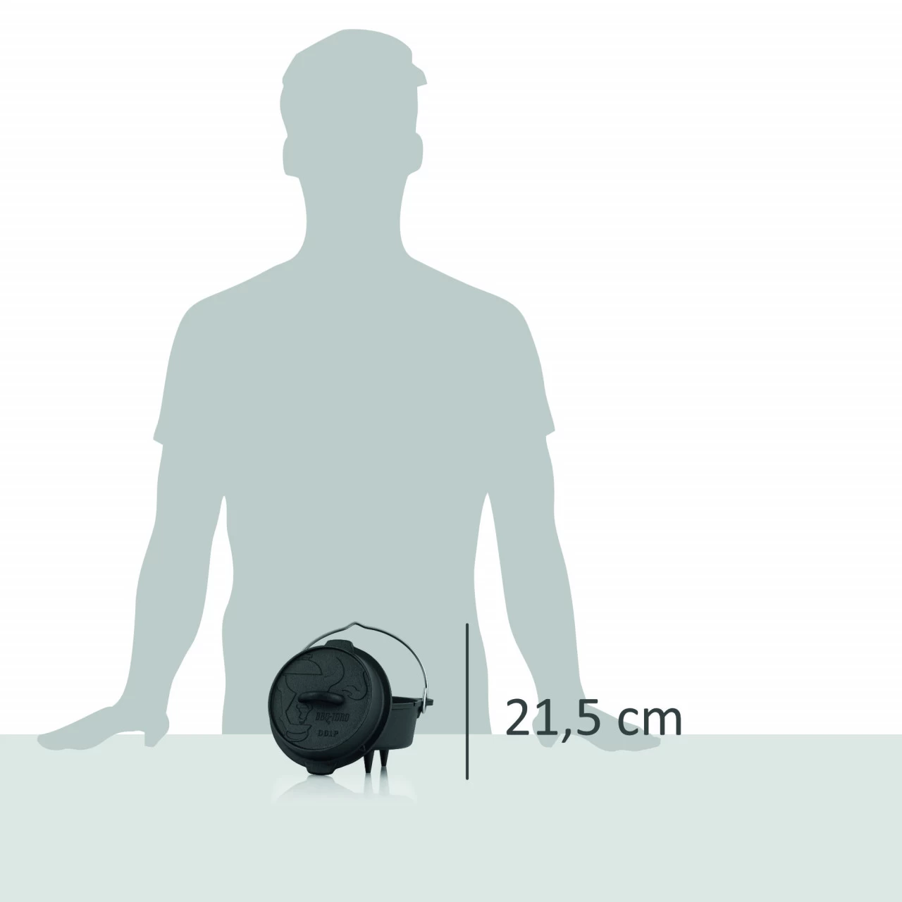 BBQ-Toro Dutch Oven DO1P, 1,8 L Premium Gusseisen Kochtopf, Gusstopf 5 BBQ-Toro Dutch Oven DO1P, 1,8 L Premium Gusseisen Kochtopf, Gusstopf – Bild 3