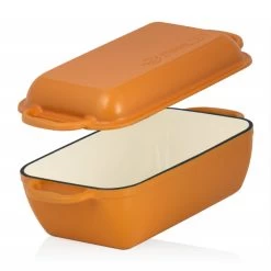 Mahlzeit Bräterset 5-teilig, Sunny Orange, Mit Gusseisen Bräter Und Auflaufform -Camping Store DOSQ5Eo dutch oven braeter emailliert bild1 2000px 1280x1280