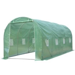 Zelsius Foliengewächshaus (L) 4 X (B) 2 X (H) 2 M, Stabiles Tomatengewächshaus, Folienzelt