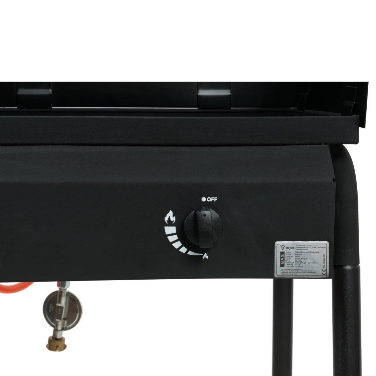 BBQ-Toro Gas Grilltisch Mit Windschutz | Gusseisen Gaskocher 2 Brenner | 12 KW 8 BBQ-Toro Gas Grilltisch Mit Windschutz | Gusseisen Gaskocher 2 Brenner | 12 KW – Bild 6