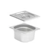 Mahlzeit GN Behälter 1/6 Mit Deckel, Höhe 100 Mm, Edelstahl Wärmebehälter, Geeignet Für Chafing Dish -Camping Store GN16 100 set gastronormbehaelter bild1 2000px 1280x1280