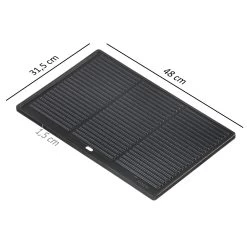 BBQ-Toro Gusseisen Grillplatte 48 X 31,5 Cm, Wendeplatte Pre-seasoned, Grillpfanne, BBQ Plancha -Camping Store GP18 Grillplatte Bild6 2000px 1280x1280