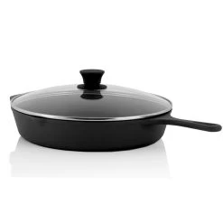 BBQ-Toro Gusseisen Grillpfanne Ø 30 Cm Mit Glasdeckel | Bratpfanne 15 BBQ-Toro Gusseisen Grillpfanne Ø 30 Cm Mit Glasdeckel | Bratpfanne -Camping Store GPFA30 grillpfanne glasdeckel bild1 2000px 1280x1280