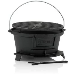 BBQ-Toro Gusseisen Grilltopf Mit Grillrost | 43 X 42 X 21,5 Cm | Hibachi Style