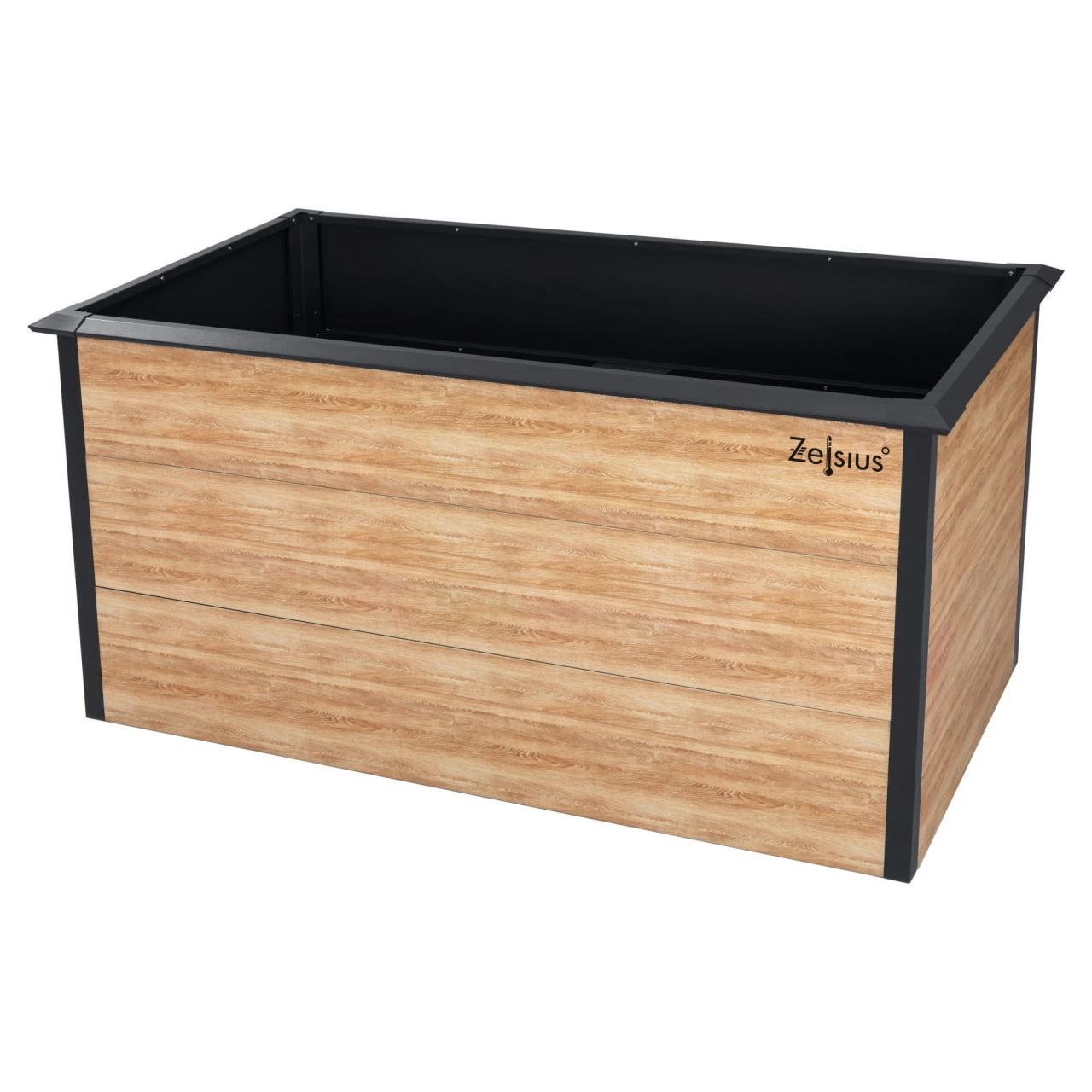 Zelsius Hochbeet Für Garten, 150 X 75 X 77 Cm, Holzoptik | Anthrazit RAL 7016 | Terrasse Oder Balkon 10 Zelsius Hochbeet Für Garten, 150 X 75 X 77 Cm, Holzoptik | Anthrazit RAL 7016 | Terrasse Oder Balkon – Bild 8