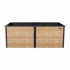 Zelsius Hochbeet Für Garten, 200 X 100 X 77 Cm, Holzoptik | Anthrazit RAL 7016 | Terrasse Oder Balko -Camping Store HOBE3H hochbeet bild2 2000px neu 1280x1280