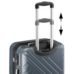 Zelsius Koffer Set 3 Stück, Anthrazit, ABS Hartschalenkoffer Mit Zahlenschloss Und Innen Trennwand -Camping Store LUG1 Set3A Bild11 2000px 1280x1280