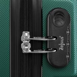 Zelsius Koffer Set 3 Stück, Petrol Grün, ABS Hartschalenkoffer Mit Zahlenschloss Und Innen Trennwand -Camping Store LUG1 Set3D Bild6 2000px 1280x1280