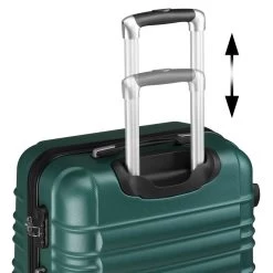 Zelsius Koffer Set 4 Stück, Petrol Grün, ABS Hartschalenkoffer Mit Zahlenschloss Und Innen Trennwand -Camping Store LUG2 Set4D Bild10 2000px 1280x1280