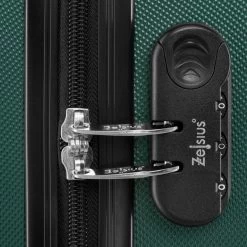 Zelsius Koffer Set 4 Stück, Petrol Grün, ABS Hartschalenkoffer Mit Zahlenschloss Und Innen Trennwand -Camping Store LUG2 Set4D Bild5 2000px 1280x1280