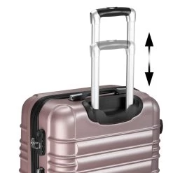 Zelsius Koffer Set 4 Stück, Rosé, ABS Hartschalenkoffer Mit Zahlenschloss Und Innen Trennwand 16 Zelsius Koffer Set 4 Stück, Rosé, ABS Hartschalenkoffer Mit Zahlenschloss Und Innen Trennwand -Camping Store LUG2 Set4P Bild10 2000px 1280x1280