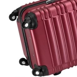 Zelsius Koffer Set 4 Stück, Rot, ABS Hartschalenkoffer Mit Zahlenschloss Und Innen Trennwand -Camping Store LUG2 Set4R Bild4 2000px 1280x1280