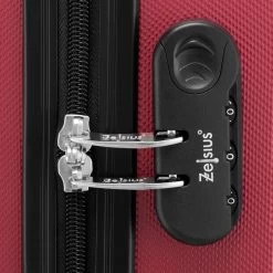 Zelsius Koffer Set 4 Stück, Rot, ABS Hartschalenkoffer Mit Zahlenschloss Und Innen Trennwand -Camping Store LUG2 Set4R Bild5 2000px 1280x1280