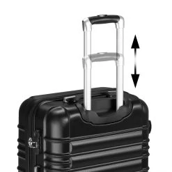 Zelsius Koffer Set 4 Stück, Schwarz, ABS Hartschalenkoffer Mit Zahlenschloss Und Innen Trennwand -Camping Store LUG2 Set4S Bild10 2000px 1280x1280