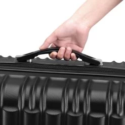 Zelsius Koffer Set 4 Stück, Schwarz, ABS Hartschalenkoffer Mit Zahlenschloss Und Innen Trennwand -Camping Store LUG2 Set4S Bild6 2000px 1280x1280