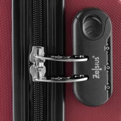 Zelsius Koffer Set 3 Stück, Rot, ABS Hartschalenkoffer Mit Zahlenschloss Und Innen Trennwand -Camping Store LUG3 Set3R Koffer Set Bild5 2000px 1280x1280