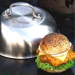 BBQ-Toro Edelstahl Wärmeglocke (4 Stück) | Ø 23 Cm | Servierglocke, Glosche -Camping Store MD1 waermeglocke action1 1280x1280 1