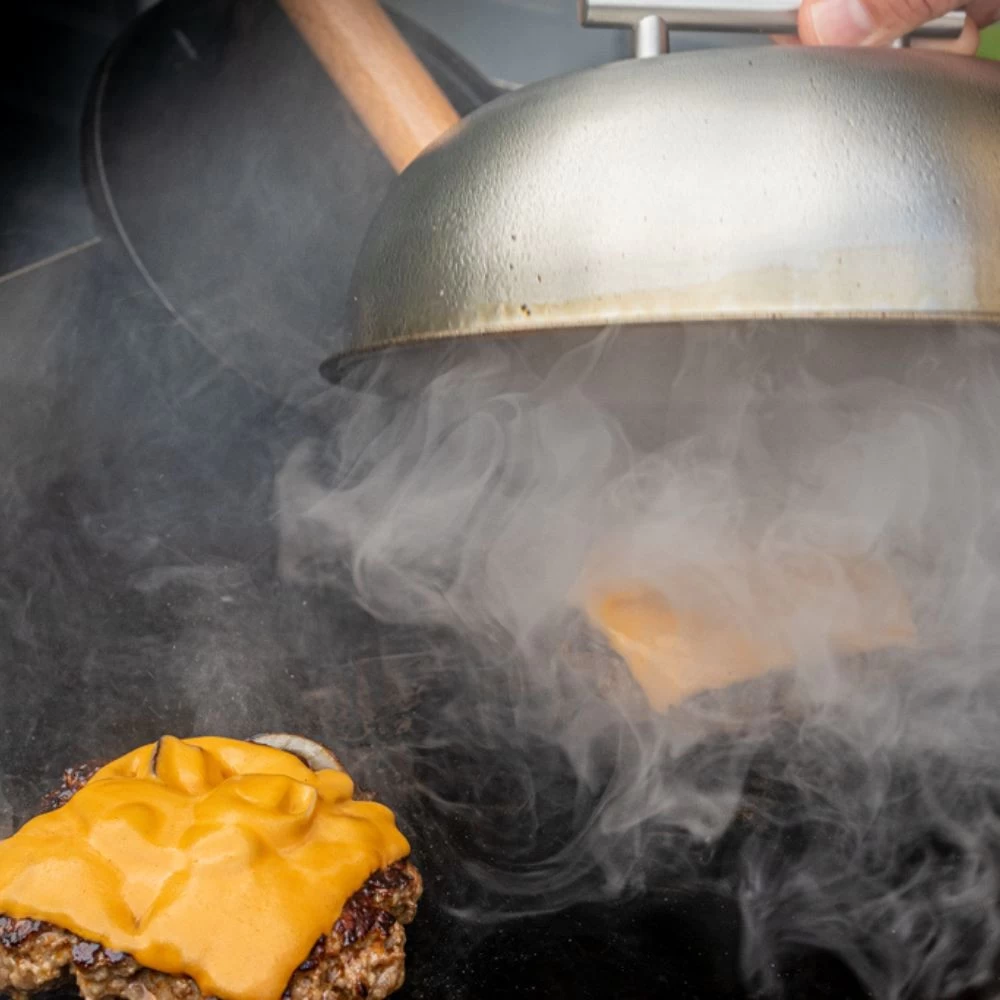 BBQ-Toro Edelstahl Wärmeglocke | Ø 23 Cm | Glosche, Servierglocke, Burgerglocke 4 BBQ-Toro Edelstahl Wärmeglocke | Ø 23 Cm | Glosche, Servierglocke, Burgerglocke – Bild 2