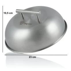 BBQ-Toro Edelstahl Wärmeglocke | Ø 23 Cm | Glosche, Servierglocke, Burgerglocke 10 BBQ-Toro Edelstahl Wärmeglocke | Ø 23 Cm | Glosche, Servierglocke, Burgerglocke -Camping Store MD2 waermeglocke bild3 2000px 1280x1280