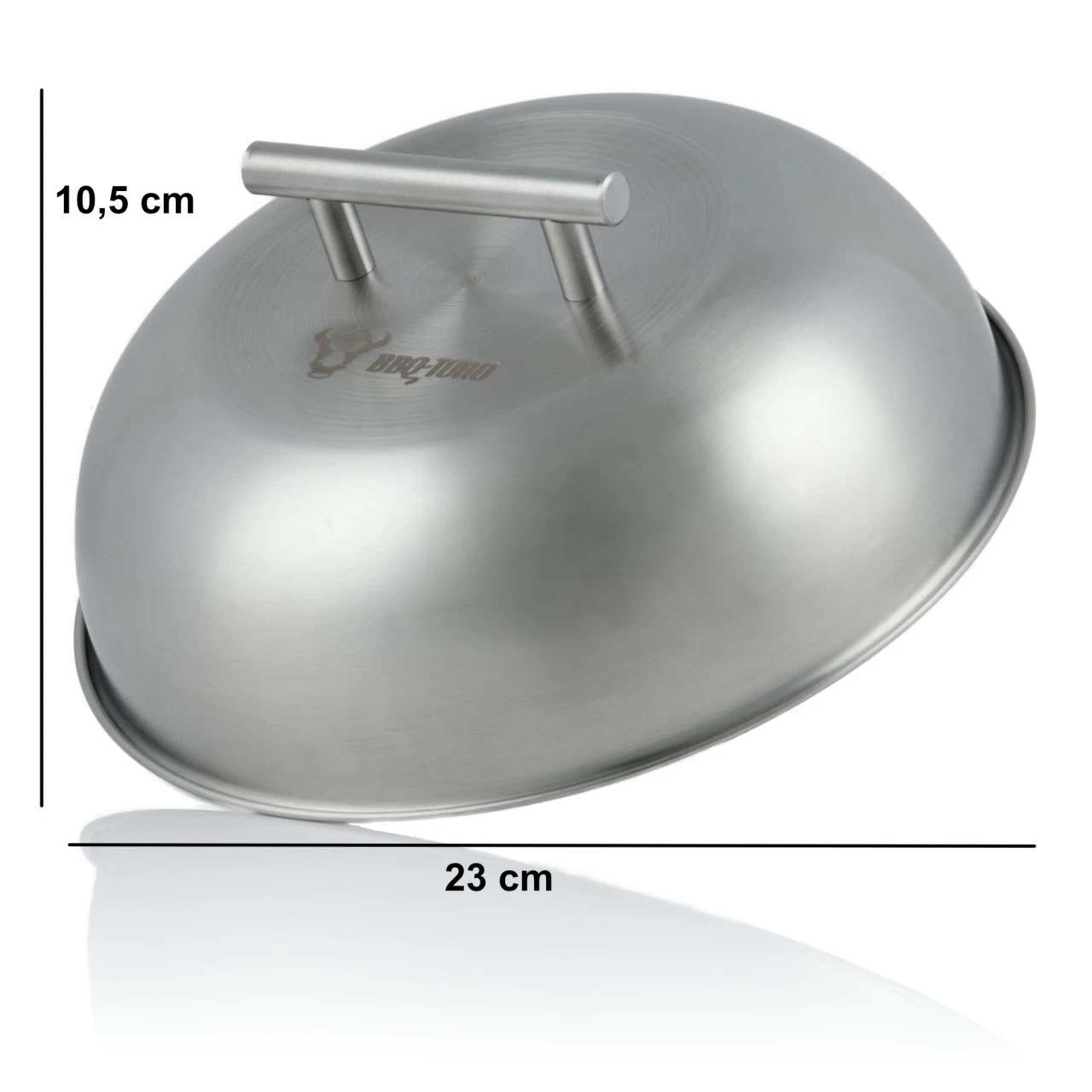 BBQ-Toro Edelstahl Wärmeglocke | Ø 23 Cm | Glosche, Servierglocke, Burgerglocke 6 BBQ-Toro Edelstahl Wärmeglocke | Ø 23 Cm | Glosche, Servierglocke, Burgerglocke – Bild 4