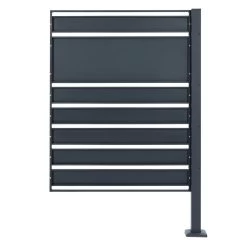 Zelsius Mülltonnenverkleidung, Anthrazit RAL7016, Sichtschutz, Dunkelbraune Holzoptik, Basiselement 15 Zelsius Mülltonnenverkleidung, Anthrazit RAL7016, Sichtschutz, Dunkelbraune Holzoptik, Basiselement -Camping Store MZAUN1E Muelltonnenzaunerweiterung Bild3 2000px 1280x1280