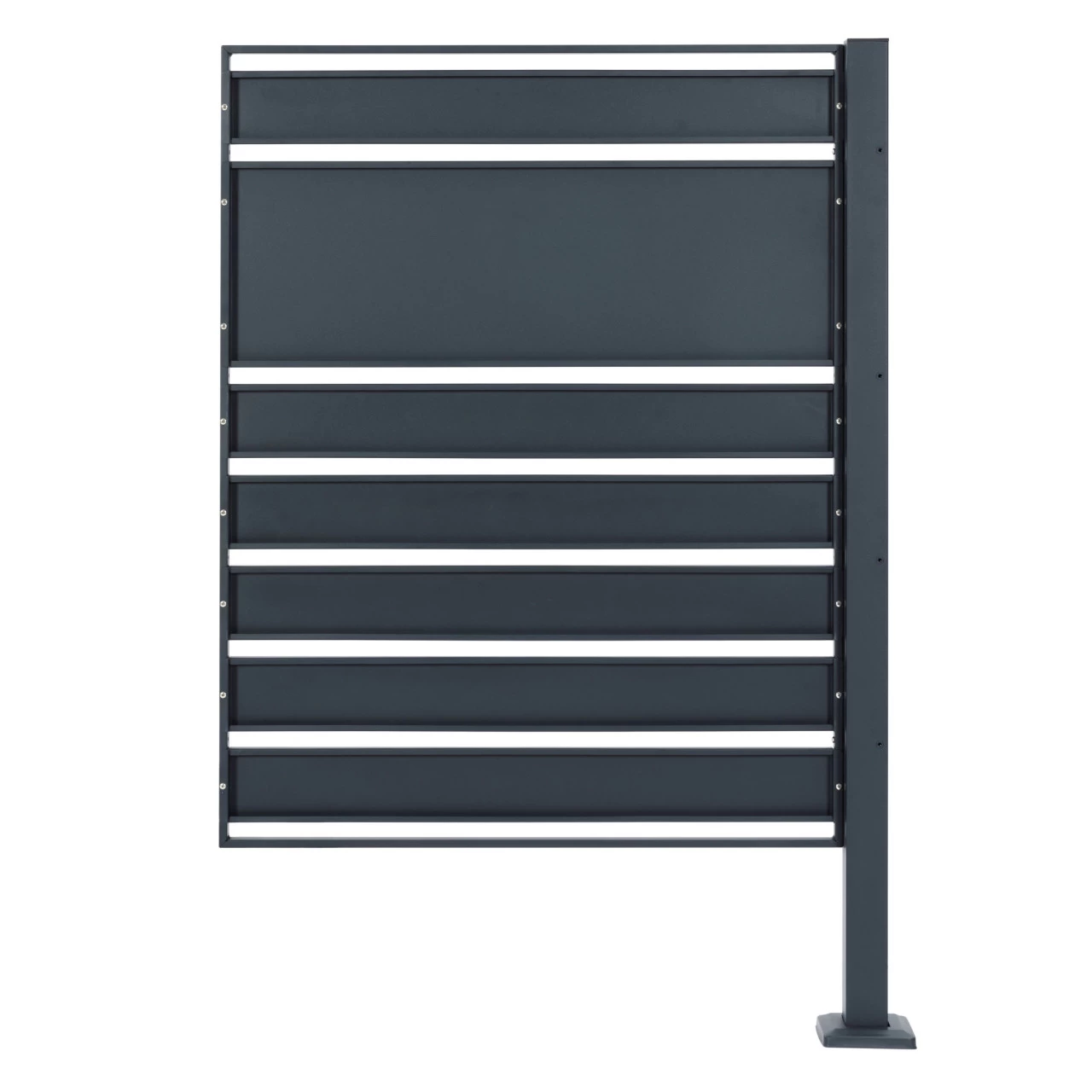 Zelsius Mülltonnenverkleidung, Anthrazit RAL7016, Sichtschutz, Dunkelbraune Holzoptik, Basiselement 8 Zelsius Mülltonnenverkleidung, Anthrazit RAL7016, Sichtschutz, Dunkelbraune Holzoptik, Basiselement – Bild 6