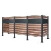 Zelsius Mülltonnenverkleidung Für 3 Mülltonnen, Anthrazit RAL7016, Sichtschutz, Holzoptik -Camping Store MZAUN1 set3 Muelltonnenzaun Bild1 2000px 1280x1280