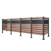 Zelsius Mülltonnenverkleidung Für 4 Mülltonnen, Anthrazit RAL7016, Sichtschutz, Holzoptik -Camping Store MZAUN1 set4 Muelltonnenzaun Bild1 2000px 1280x1280