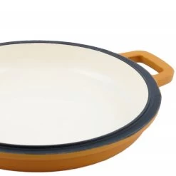 Mahlzeit Gusseisen Schmortopf | 4,4 Liter | Rund, Orange | Gusseisen Emailliert -Camping Store PAN1E emaillierter gusstopf orange bild8 neu 2000px 1280x1280