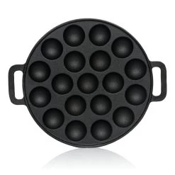 BBQ-Toro Gusseisen Poffertjes Pfanne | Förtchenpfanne Für 19 Förtchen | Ø 24 Cm -Camping Store PAN21 poffertjes pfanne bild1 2000px 1280x1280