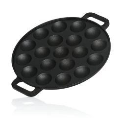 BBQ-Toro Gusseisen Poffertjes Pfanne | Förtchenpfanne Für 19 Förtchen | Ø 24 Cm -Camping Store PAN21 poffertjes pfanne bild3 2000px 1280x1280