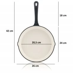Mahlzeit 3-teiliges Pfannenset, Ø 24cm, Ø 29,5cm, Ø 29cm, Blue Berry, Gußeisenbratpfanne -Camping Store PAN25Eb bratpfanne emailliert masse 2000px 1280x1280