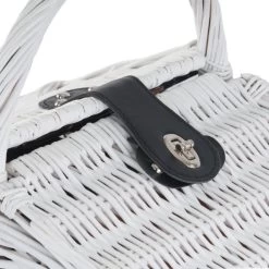 Campfeuer Picknickkorb 2 Personen Mit Kühlfach Und Geschirr-Set, 12-teilig, Weidenkorb Mit Kunstlede -Camping Store PINIKO5 Picknickkorb Bild3 Neu 2000px 1280x1280