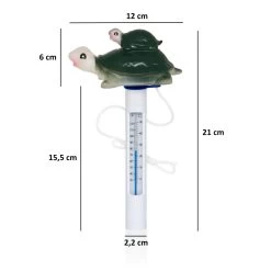 Zelsius Pool Thermometer Schwimmend | Schildkröte | 12x6x21cm | Poolthermometer -Camping Store PT3 pool thermometer schildkroete masse 2000px 1280x1280