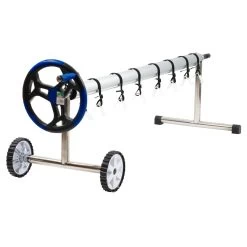 Zelsius Fahrbares Edelstahl Aufrollsystem Für Pool Planen Von 300 - 570 Cm