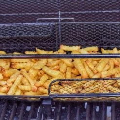 BBQ-Toro Edelstahl Grillkorb Für Drehspieß | 42,5 X 21 X 16 Cm -Camping Store RON6 rondell actionbild 2000px 1280x1280