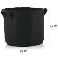 Zelsius Pflanzsack | 19 Liter - Schwarz | 5 Stück | Atmungsaktive Pflanztasche -Camping Store SACK19 pflanzsack bild3 2000px 1280x1280