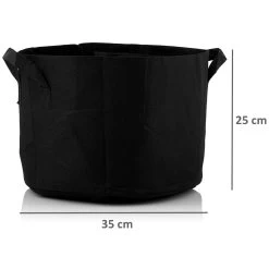 Zelsius Pflanzsack | 26 Liter - Schwarz | 5 Stück | Atmungsaktive Pflanztasche -Camping Store SACK26 pflanzsack bild3 2000px 1280x1280