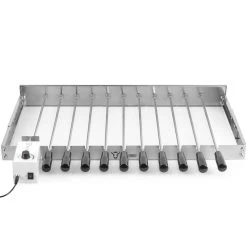 BBQ-Toro Edelstahl Grillaufsatz | 11 Spieße 70 X 26-40 Cm, Motor Links